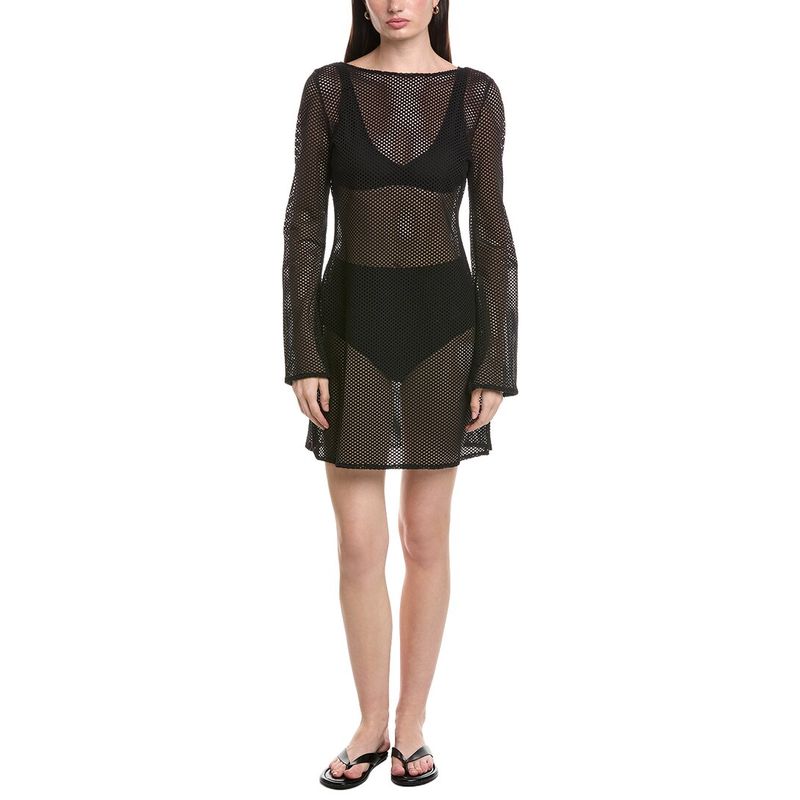 Sea Level Australia Womens Surf Mesh Cover-Up, Black